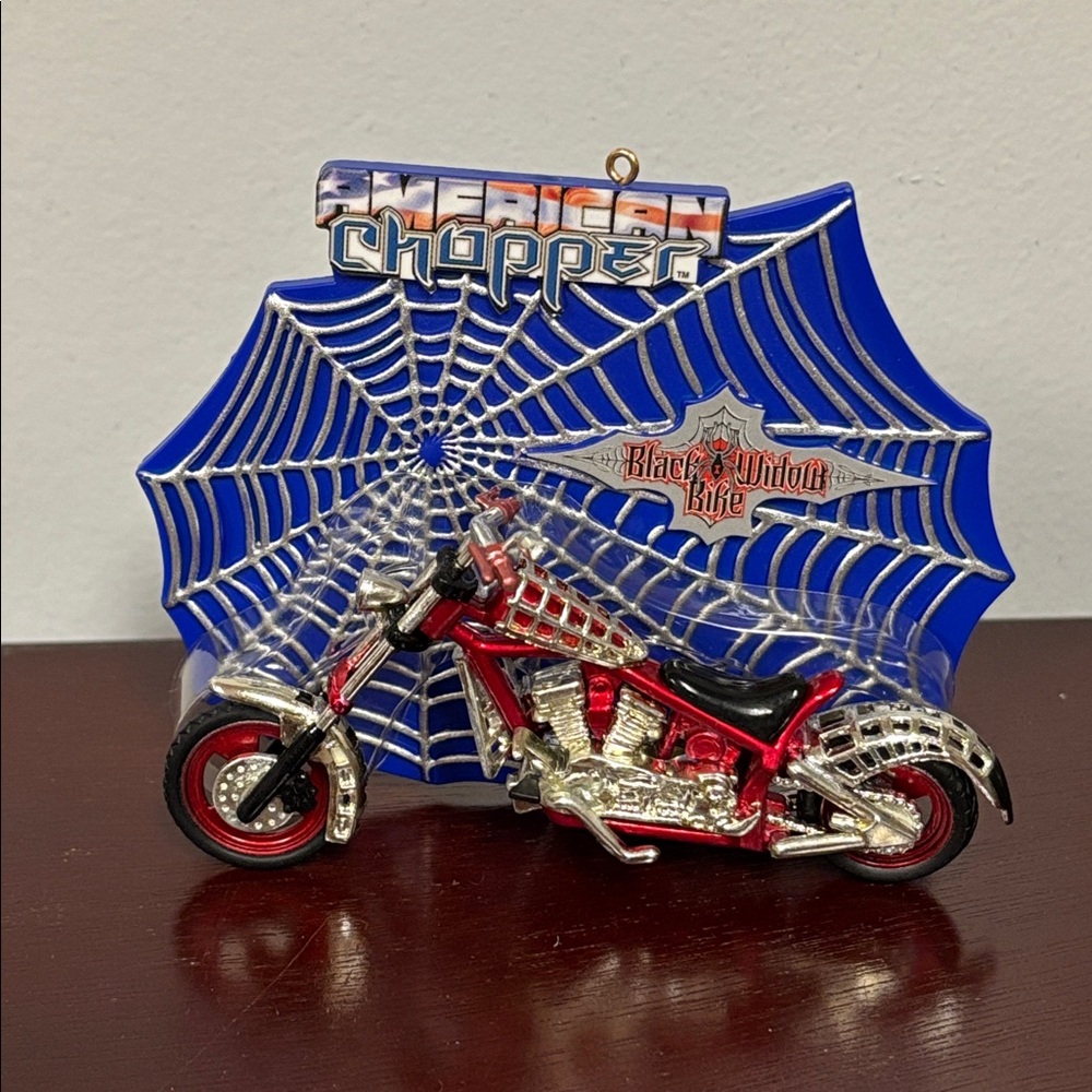 Vintage American chopper black widow bike Christmas ornament
